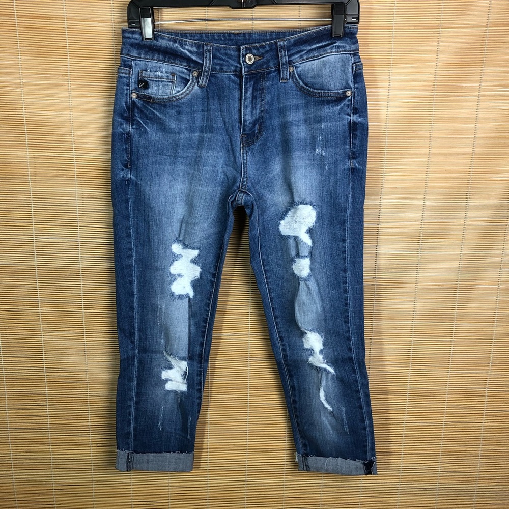 KanCan distressed crop jeans 7/27